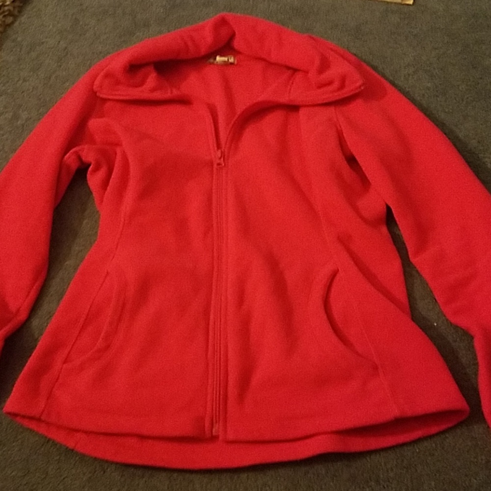 Pink Fleece Zip-up Jacket